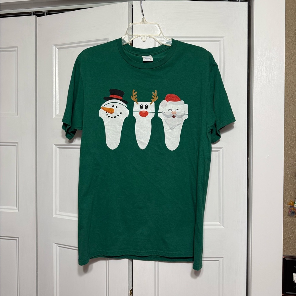 Green ultrasound probes Christmas tee